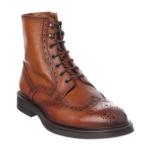 Antonio Maurizi Lace-Up Leather Boot, Brown